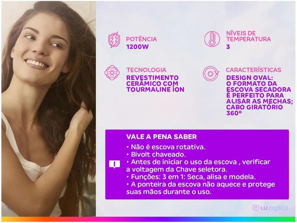 Escova Secadora giratória