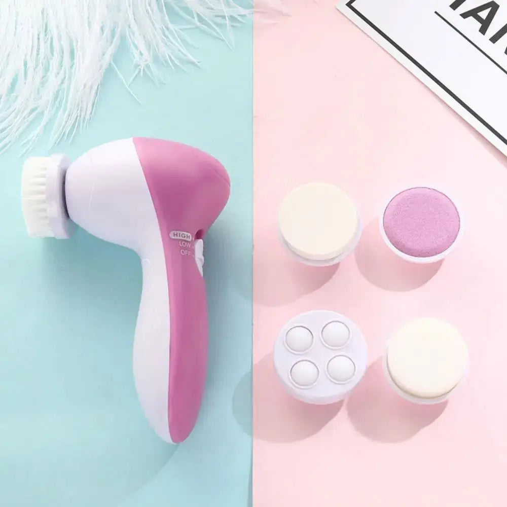 Limpador Facial 5 em 1 Elétrico Portátil