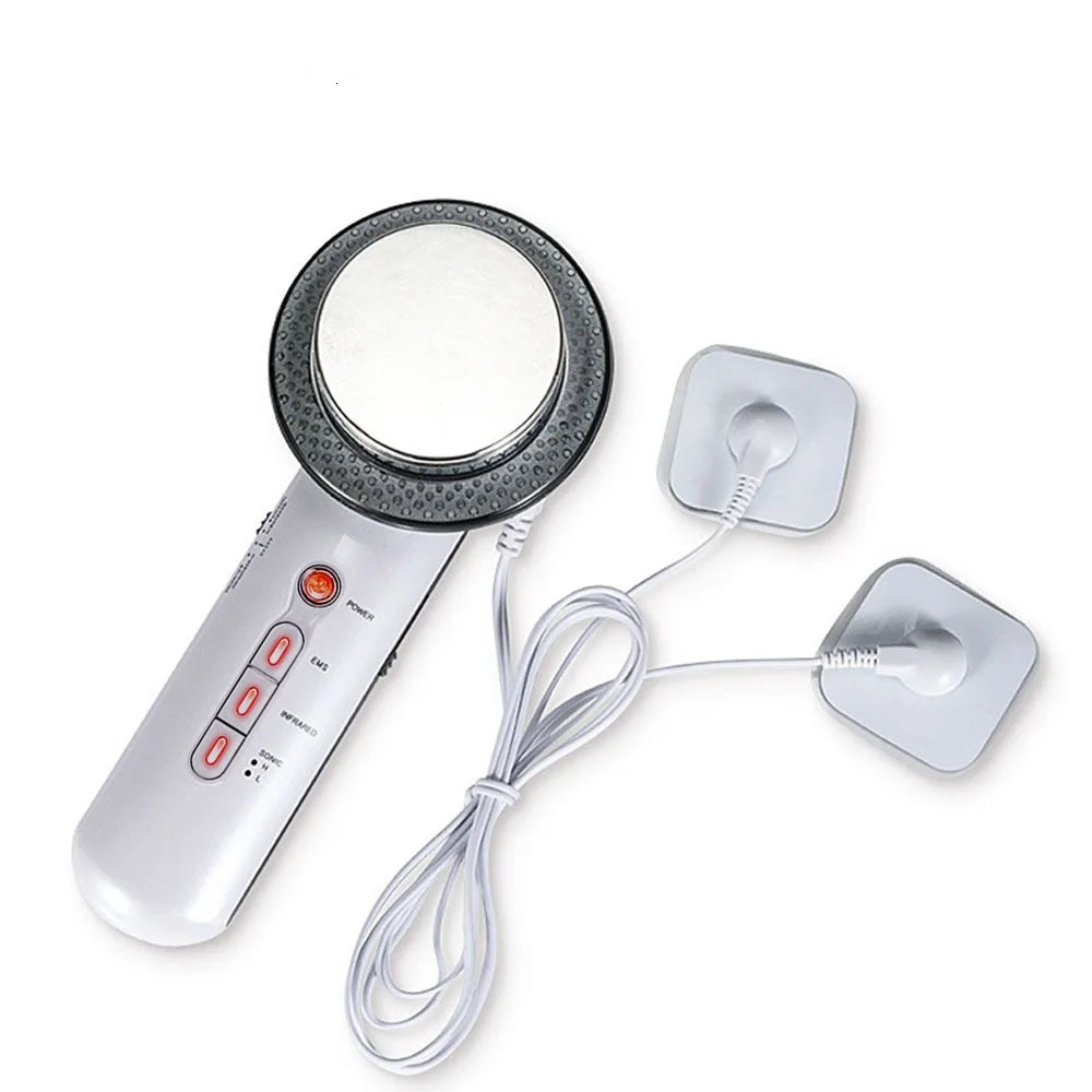 Aparelho ultrassônico 3 em 1 - Massagem, lifting facial e cavitação